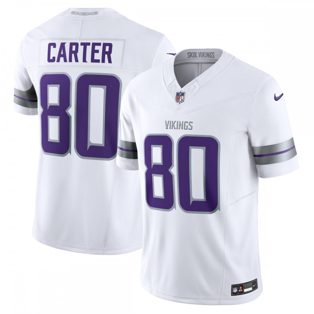Cris Carter Minnesota Vikings Nike Alternate Vapor F.U.S.E. Retired Player Limited Jersey - White-GridironStore